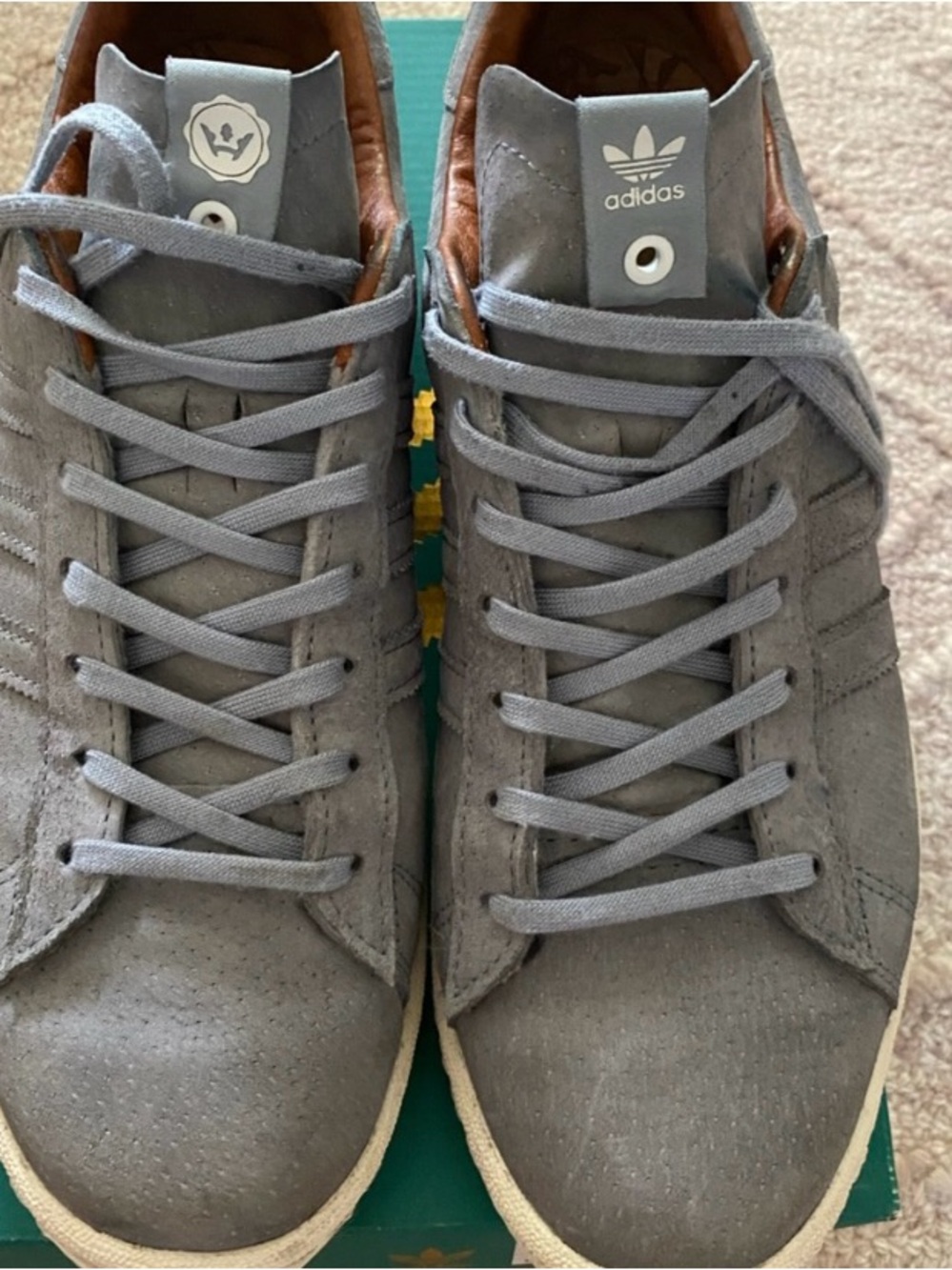 Adidas 2016 Highsnobiety x Campus 80’s Grey Tan Size 10 No Box
